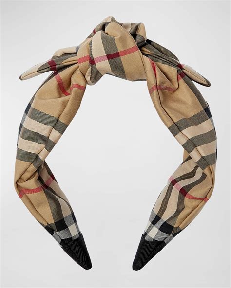 burberry knot headband|Burberry Girl's Soft Knot Check Headband .